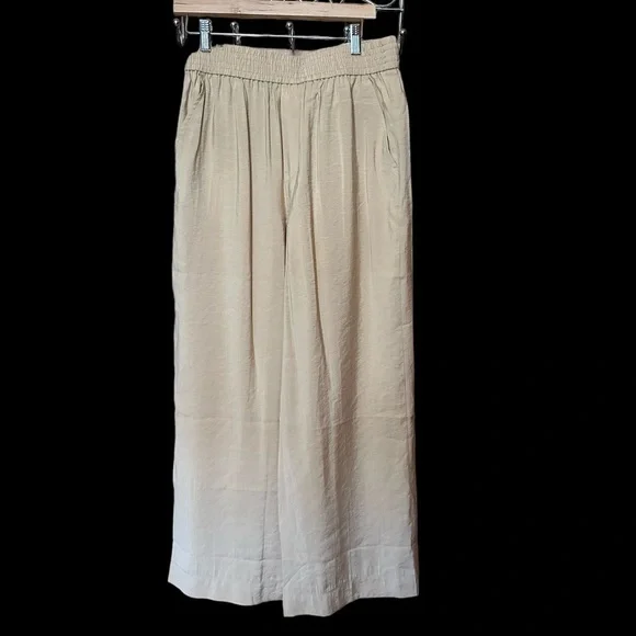 Madewell The Carley Wide Leg Pants in Softdrape Khakis Tan Medium NWT - Picture 7 of 11